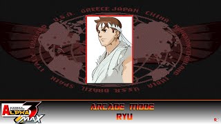 Street Fighter Alpha 3 Max Arcade Mode  Ryu [upl. by Anilas]