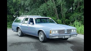 1984 Oldsmobile Custom Cruiser  Test Drive [upl. by Nanete]