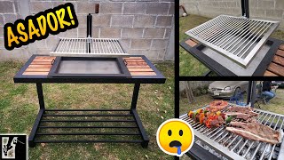 Cómo hacer un asador MODERNO  Parrilla para asar [upl. by Eerot]