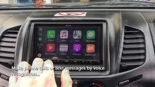 How to use the Kenwood DMX7018 with Apple Car Play [upl. by Dolph229]