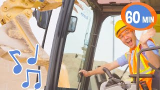 Im an Excavator  Brand new 1 Hour BLIPPI Educational Songs For Kids Compilation [upl. by Vadnee280]