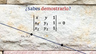 ★ Determinantes 20  Ecuación de la línea recta [upl. by Idnib]