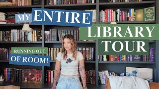 HOME LIBRARY TOUR 📚 builtin bookshelf tour  showing you every book I own 📚 300 Books [upl. by Mommy]