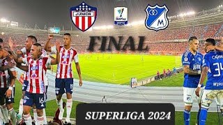 Junior vs Millonarios FINAL SUPERLIGA 2024 Goles [upl. by Atiuqal304]