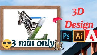 Design any Symbol in 3 Min   Adobe Photoshop  Tutorial  Create  Manipulation  Char Z  Image [upl. by Eillehs]