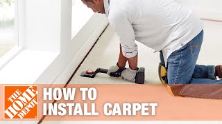 How to Install Carpet  The Home Depot [upl. by Sul]