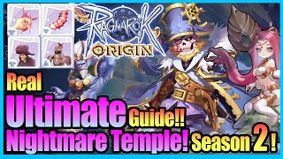 Real ULTIMATE Nightmare Temple s2 Guide Boss Fight Trick Ragnarok Origin Global [upl. by Schreibman]