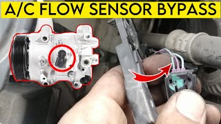 Toyota Camry 2014  How To Bypass AC Compressor Flow Sensor [upl. by Edrahc]