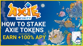 How to Stake Axie Infinity AXS Tokens with Ronin Wallet amp Binance [upl. by Dunning]