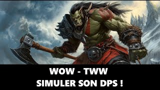 WoW 110  TWW  Apprendre à simuler son DPS avec raidbots et simulation craft [upl. by Atselec]