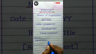 Notice Writing format  notice writing kaise likhate hain  notice writing class 12 [upl. by Lema]