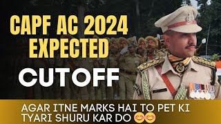 UPSC CAPF AC 2024 Expected Cutoff  Lowest Cut off  capf upsccapf capfac [upl. by Klimesh]