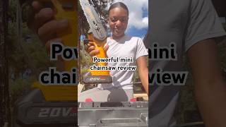 Powerful mini chainsaw review foryou shorts amazon agriculture farming garden [upl. by Eidas]