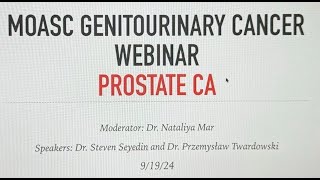 Genitourinary Cancer Webinar [upl. by Eca]