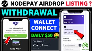 Nodepay airdrop listing date  Nodepay Airdrop new update  Nodepay airdrop Wallet connect [upl. by Grindle]