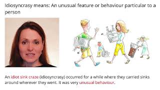 Remember Meaning Of Idiosyncrasy Using Pictures and Mnemonics [upl. by Cyrano]