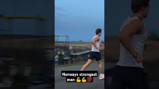 300lbs Norways strongest man sprint strongman norge norway norskyoutube crazy fast strong [upl. by Henriha]