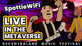 Spottie WiFi performs at Decentralands Metaverse Music Festival 2021 [upl. by Ridglea]