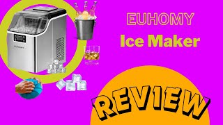 Ice Maker  REVIEW  EUHOMY IMFP [upl. by Ellehcin648]