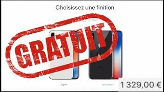 COMMENT AVOIR DES PRODUITS APPLE GRATUITEMENT  IPHONE X [upl. by Brenden946]