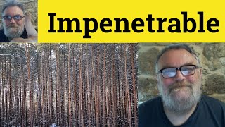 😎 Impenetrable Meaning  Impenetrable Defined  Impenetrable Examples  Impenetrable [upl. by Sad]