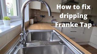 How to fix dripping Franke kitchen mixer tap with current parts  full tutorial [upl. by Siusan]