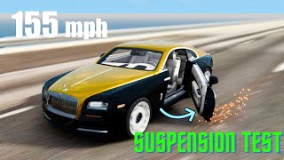 Satisfying Cars Suspension Test  ROLLS ROYCE GHOST  BeamNG drive [upl. by Atinid13]