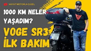 Voge SR3 Scooter İlk Bakım  1000 Km Deneyimlerimi Anlattım  Hayat Motorla Güzel [upl. by Annaitat233]