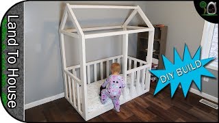 Build a Toddler House Bed Frame [upl. by Iad324]