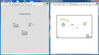 LABVIEW2  Contador de pulsos1 [upl. by Ollehto939]