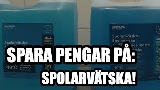 Spara Pengar  Färdigblandad spolarvätska vs Koncentrerad spolarvätska [upl. by Lrub]