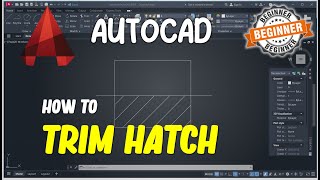 AutoCAD How To Trim Hatch [upl. by Kiefer502]