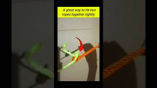 A great way to tie two ropes together tightly ropemaster diy diy ropehero ropehero knot rop [upl. by Ferino]