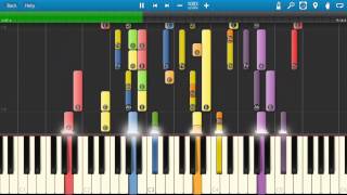 Beethoven  7th Symphony 2nd Movement  Allegretto Piano Tutorial  Synthesia [upl. by Roseann]