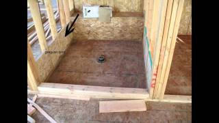 Plywood Shower Backing  MoneySaving Home Building Tips [upl. by Tiler77]