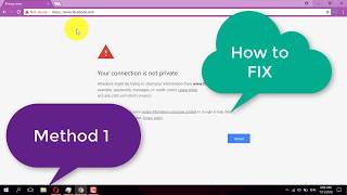 How to fix Your connections isnt private In Google Chrome [upl. by Eema641]