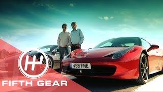 Fifth Gear McLaren MP412C Vs Ferrari 458 Italia [upl. by Aneladdam]