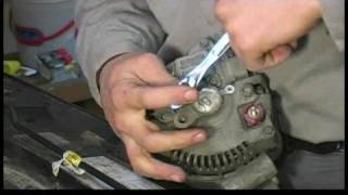 How to Rebuild an Alternator  How to Remove the Voltage Regulator from the Alternator [upl. by Ivel]