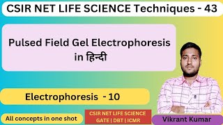 pulsed field gel electrophoresis by Vikrant sir  CSIR NET LIFE SCIENCE [upl. by Cynde]