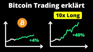 Bitcoin Hebel Trading einfach erklärt mit Animationen [upl. by Jerrylee682]