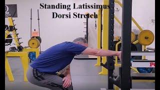 Latissimus Dorsi Lat Standing Stretch [upl. by Weinstock]