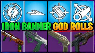 New God Roll Iron Banner Weapons Guide TheFinalShape [upl. by Chesney]