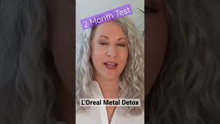 Better than purple shampoo for gray and Silver hair LOreal Metal Detox [upl. by Anrev]