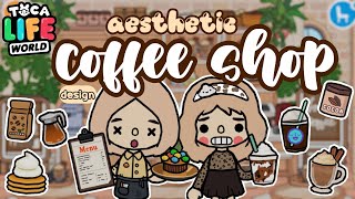 How To Make Aesthetic Coffee House In Toca Boca ☕🍪  Tropical Resort  Toca House Design [upl. by Jevon]