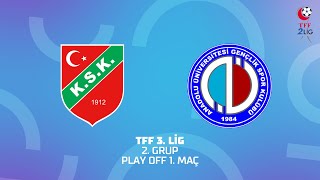 TFF 3 Lig 2 Grup Play Off  Karşıyaka  Anadolu Üniversitesi [upl. by Aikemaj]