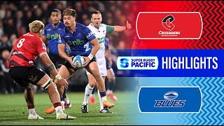 HIGHLIGHTS  CRUSADERS v BLUES  Super Rugby Pacific 2024  Round 14 [upl. by Aylatan]