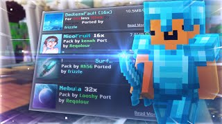 The BEST Bedwars Pack Folder for Minecraft Bedrock 10 Packs [upl. by Egrog]