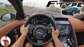 The 2022 Jaguar FType P450 V8 Coupe is All About Aesthetics  Acoustics POV Drive Review [upl. by Ysle]