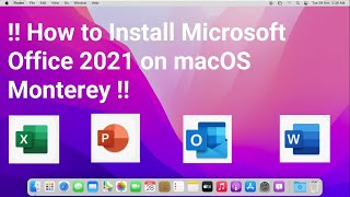 How to Install Microsoft Office 2021 on macOS Monterey [upl. by Odnesor276]