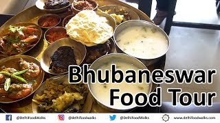 Bhubaneswar Street Food Tour  Odisha Food Walks I Indian Street Food [upl. by Annoit367]